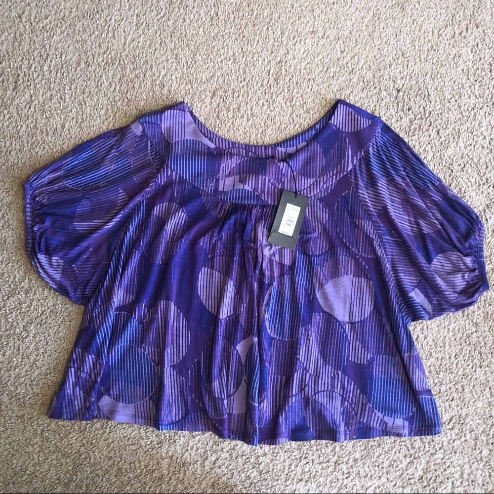 Nwt women’s armani exchange top small purple